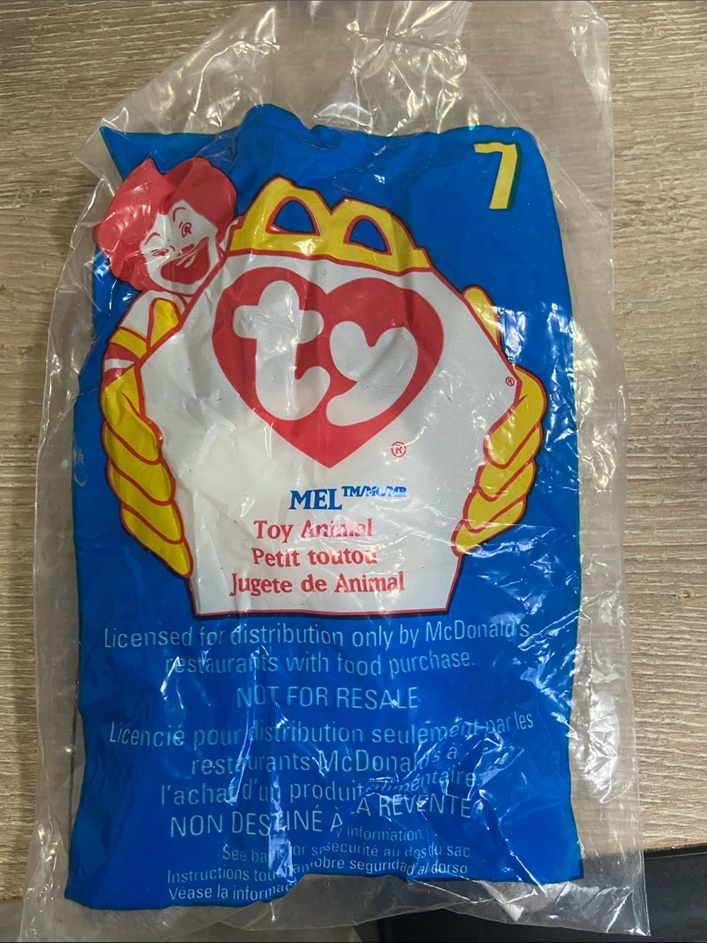 McDonald’s Ty Teenie Beanie Babies Mel The Koala #7 1998 Happy Meal Toy Sealed